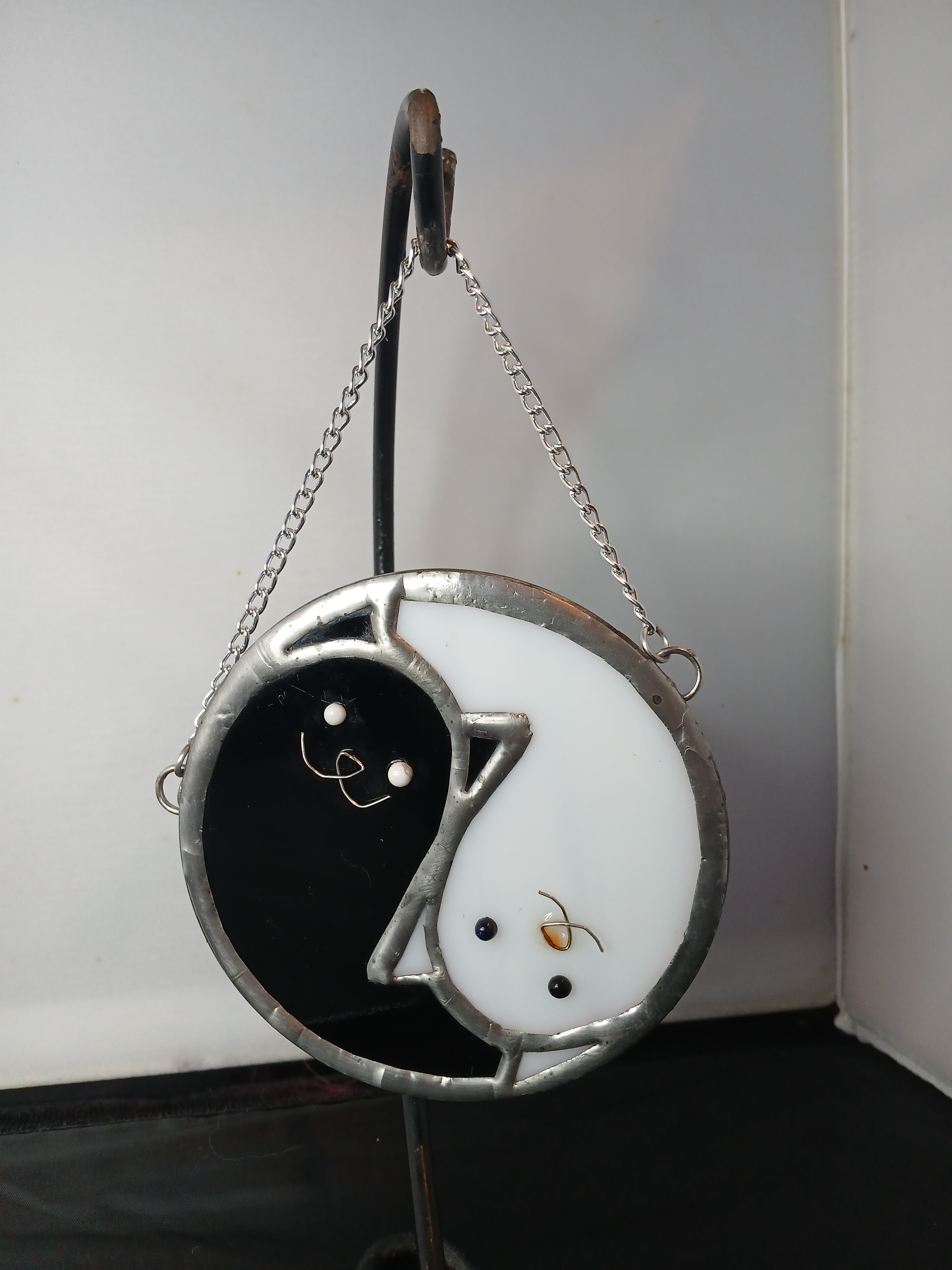 Yin Yang Cats Ornament