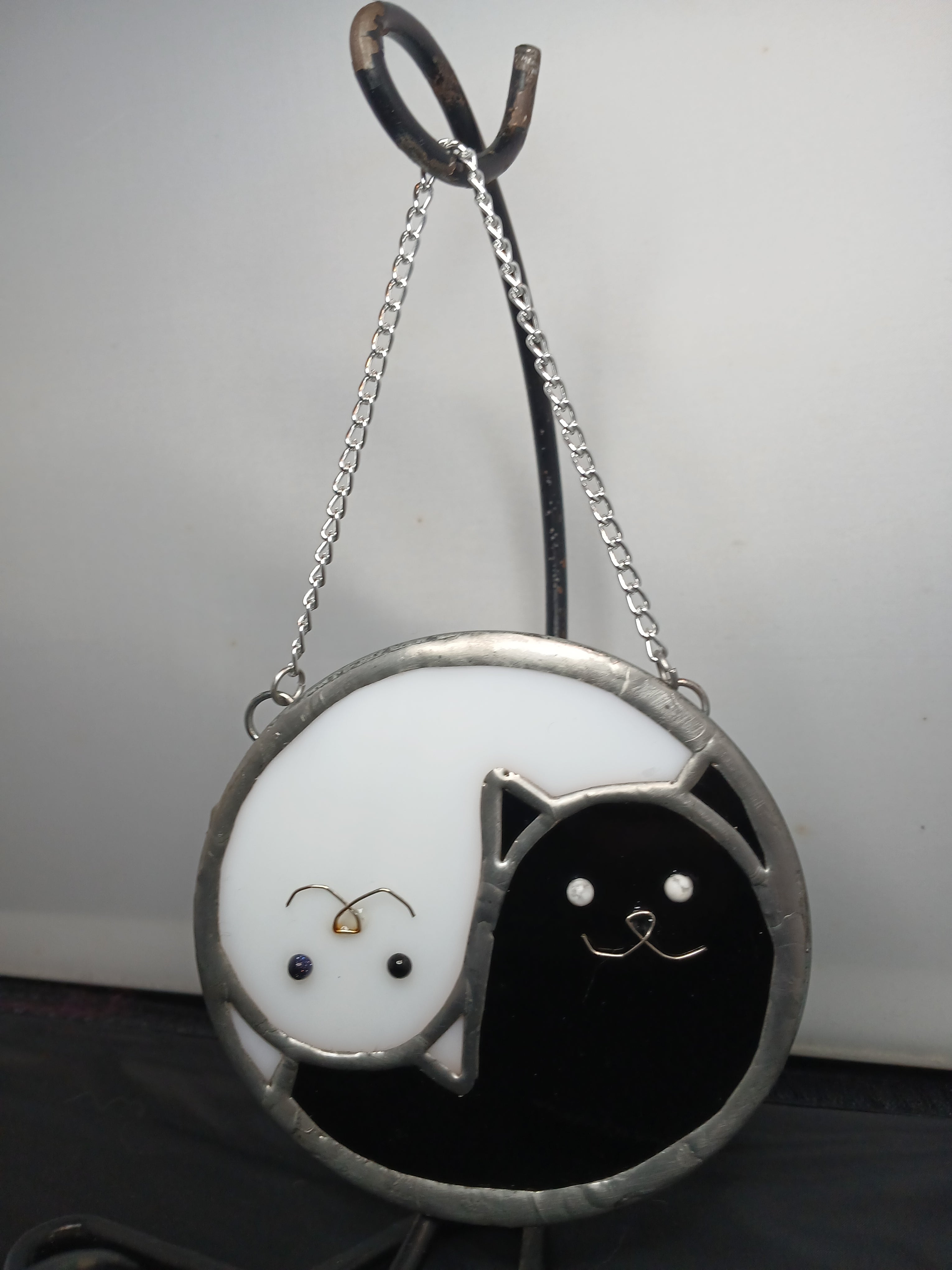 Yin Yang Cats Ornament