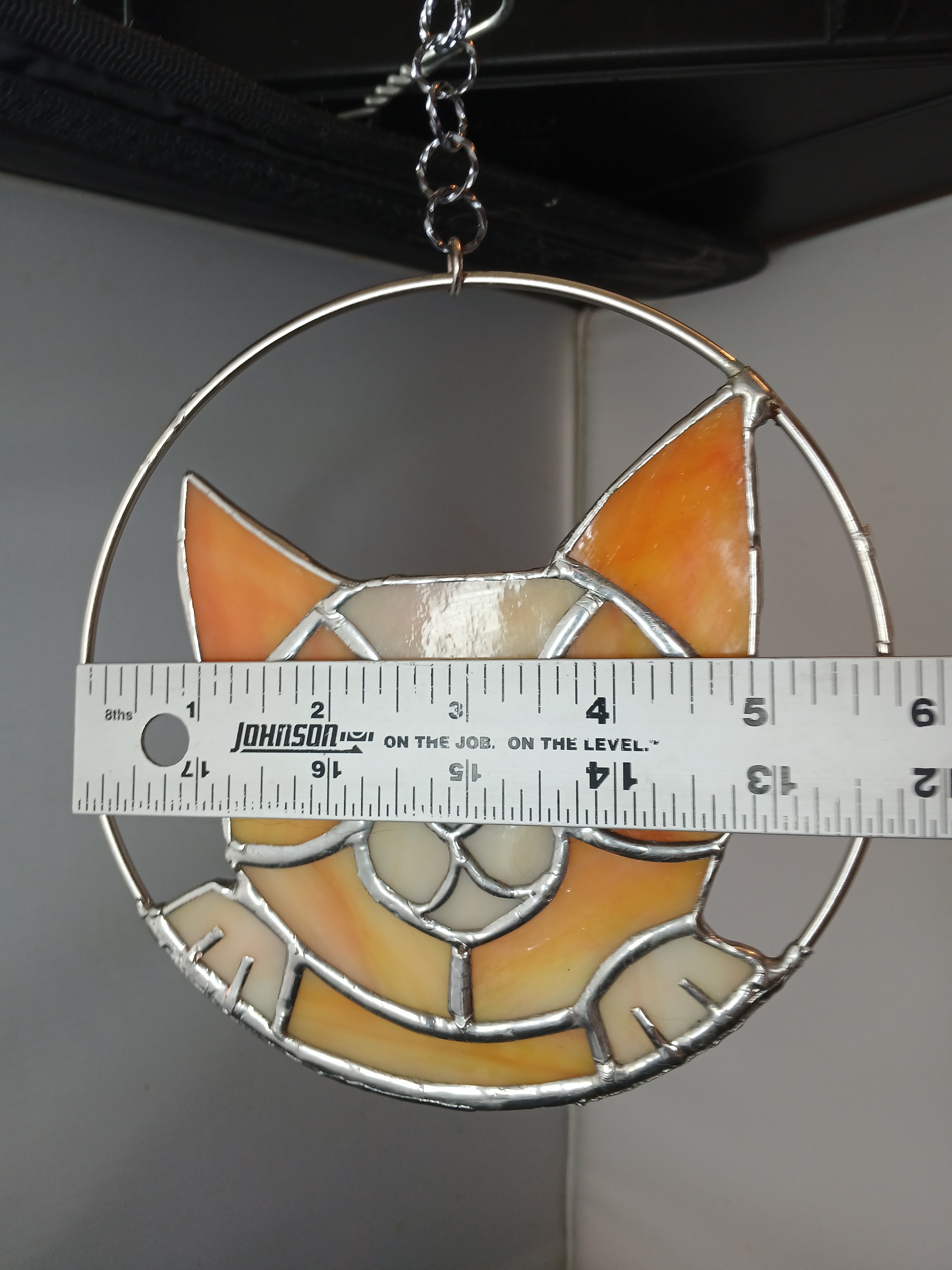 *RESERVED* Curious Kitty Suncatcher