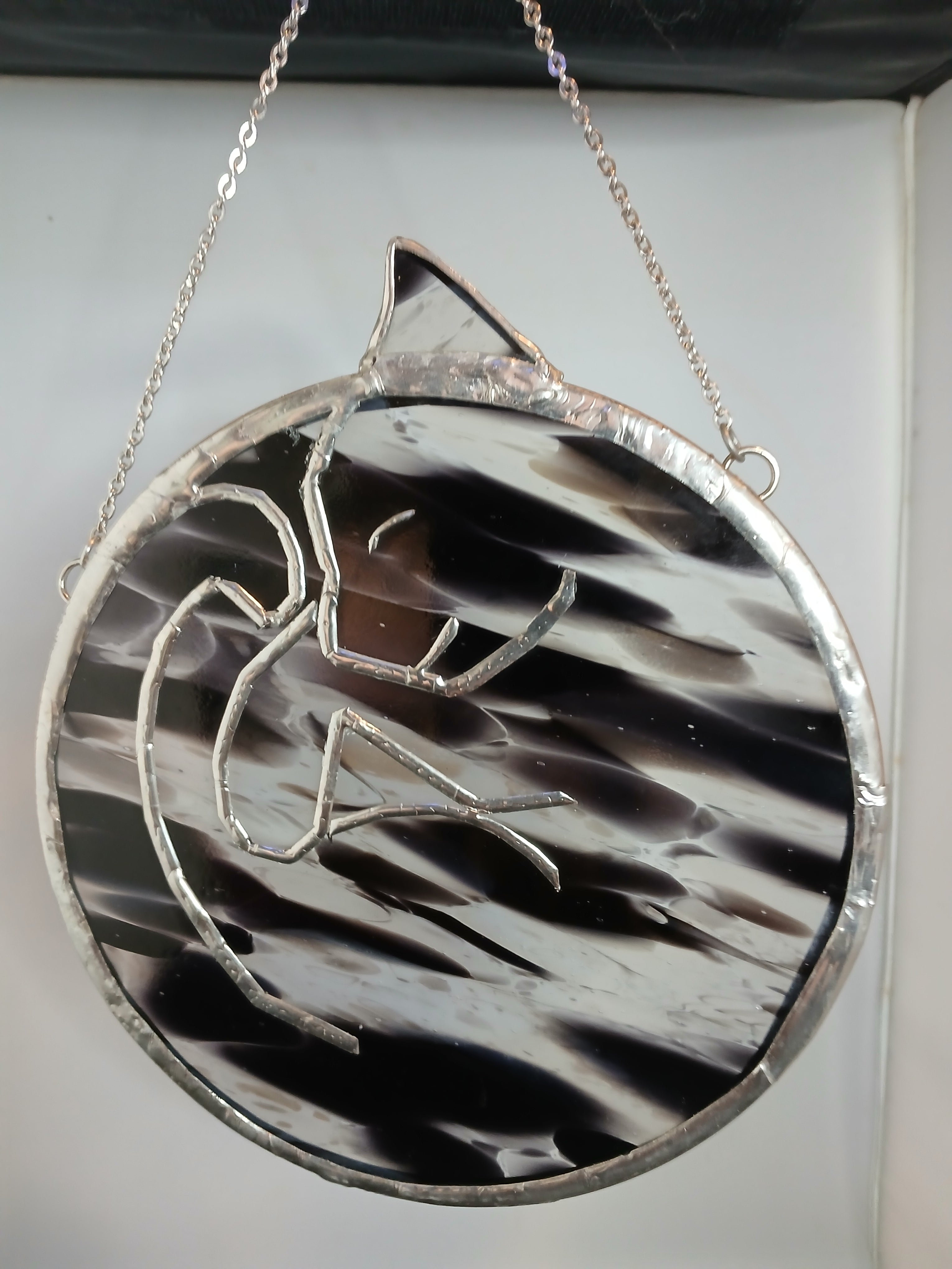 Sleepy Kitty Suncatcher