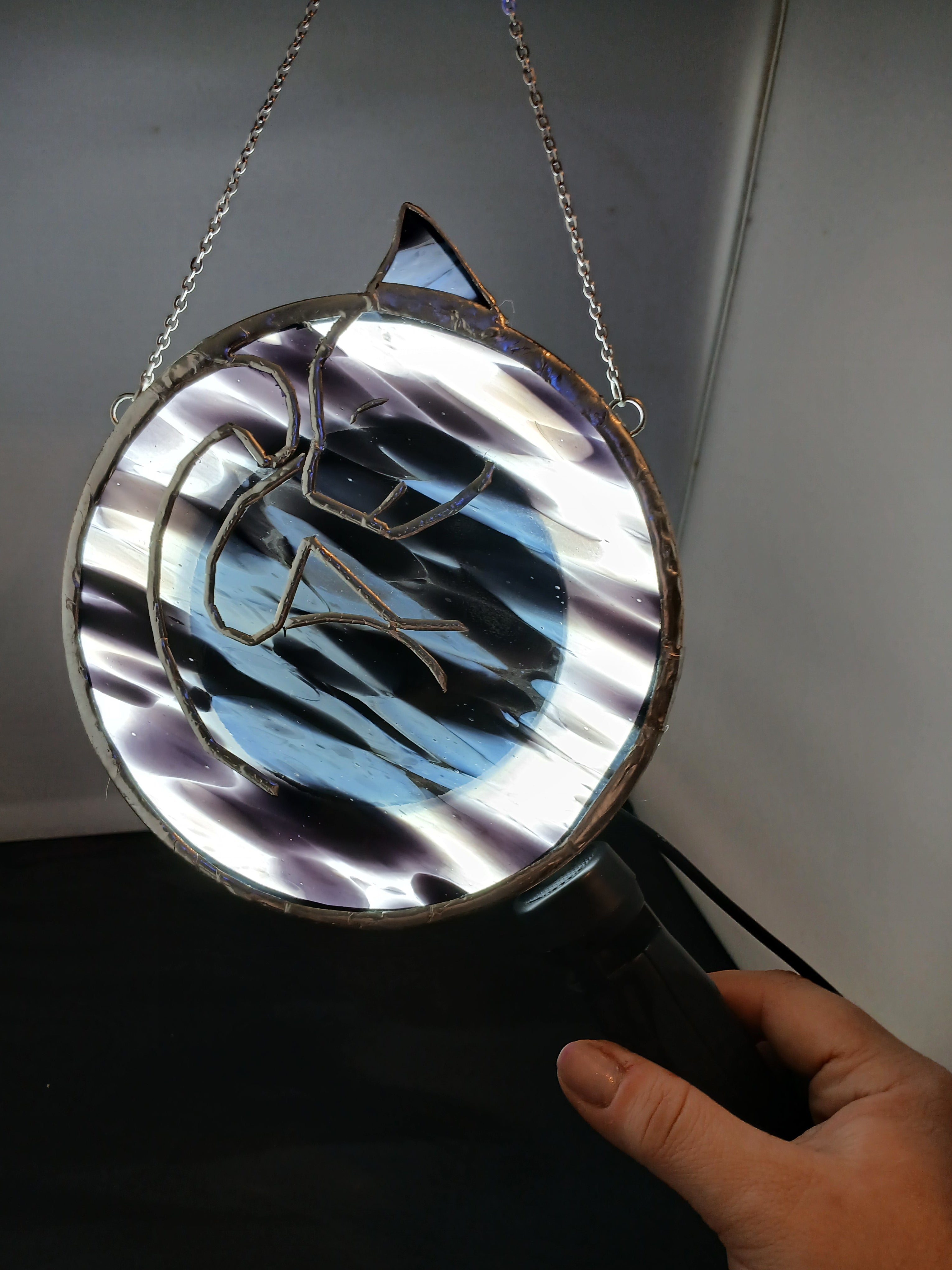 Sleepy Kitty Suncatcher